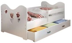  Mickey Fenyő Gyerekágy - 80x160 cm - Fehér - pepita - 57 600 Ft