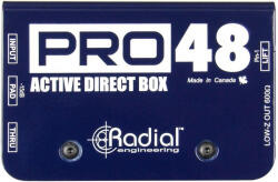 Radial Pro48 fantom táplált aktív DI-box