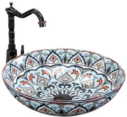 Rea Mexico - Kerek Mosdó Kagyló - 40x40cm - Festett