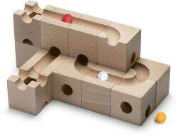  Fából készült játékkészlet gyerekeknek CUBORO, Pro, CBR216, 16 db, 5 márvány golyóval, 1-5 játékos részére, fejleszti a koncentrációt és a motoros készségeket, természetes fa