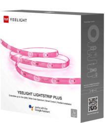 Yeelight Intelligens LED Szalag Yeelight Lightstrip Plus YLDD04YL , 2m, a Google Assistant-al kompatibilis, 16 Millió szín (35263)