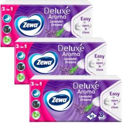 Zewa Deluxe 3 rétegű Papír zsebkendő - Lavender Dreams 3x90db