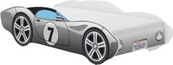  CORVETTA autós gyerekágy 160x80cm szürke láng nélkül - ajándék matraccal