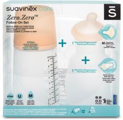 Suavinex Set biberon anticolici 270ml, tetina si saculet din silicon, Suavinex