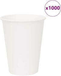 vidaXL 1000 db fehér papír kávéscsészék 12oz 300ml (4102792)