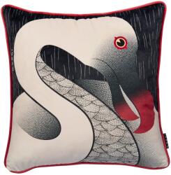 moooi Dekoratív párnahuzat DODO PAVONE 50x50 cm, fekete, poliészter, Moooi (MOO250688)