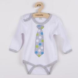 NEW BABY Body cu imprimeu New Baby cu cravată cu buline 80 (9-12m) (CAR-35449)