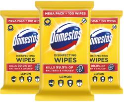 Domestos Higiénikus Törlőkendő Lemon 3x100db