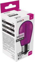 Avide Dekor LED Filament fényforrás 1W E27 Lila (ABDLS44F-1W-P)