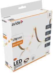 Avide Led szalag ágy szenzor 5V USB 1.2m 3W 3000K (ALBED5V-SEN-3W-S)