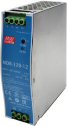 TRACON DIN sínre szerelhető tápegységszabályozható DC kimenettel 90-264 VAC / 12-14 VDC, 120 W, 0-10 A (NDR-120-12)