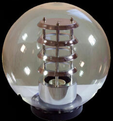 Gestas Kültéri lámpa falra, oszlopra PMMA 250mm átlátszó reflektorral (C-NF1801-25T-REF)