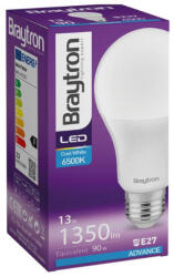 BRAYTRON Led lámpa körte E-27 13W A65 hideg fehér 1350lm Braytron (BA13-01323)