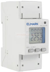 ELMARK Multifunkciós digitális almérő 1 fázisú 2 modul 80A IP20 (50219)