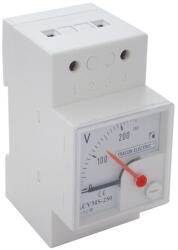 TRACON Sínre pattintható analóg váltakozó áramú voltmérő 100V AC (ACVMS-100) - vilagitasok