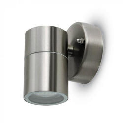 V-TAC Inox Wally oldalfali lámpatest, GU10, 1 irányú (15616)