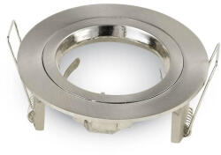 V-TAC Olcsó beépíthető fix kör spot lámpatest szatén-nikkel IP20 (14238)