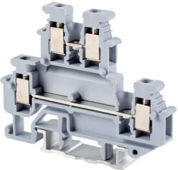 Tracon Emeletes ipari sorozatkapocs, csavaros, sínre, szürke 500V 24A 0.2-4 mm2 (TSKA2-5-2S)