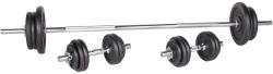 inSPORTline Súlyzó szett inSPORTline Castblack 160+40 cm/30 mm 80kg (330-30-SET) - insportline