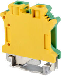 Tracon Védővezető ipari sorozatkapocs, csavaros, sínre, zöld/sárga 0, 5-10mm2, 76A (TSKA10JD)
