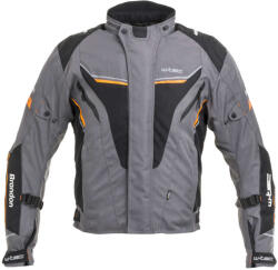  Férfi motoros kabát W-TEC Brandon M fekete-szürke-narancssárga (21023-M-2)