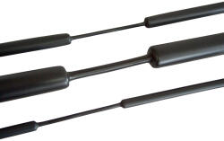 TRACON Zsugorcső, vékonyfalú, 3: 1 zsugorodás 9/3mm, gyantás, fekete (ZSVR90)
