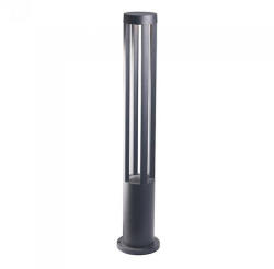 V-TAC Kerti LED állólámpa (10W/450lm) 80 cm, meleg fehér, szürke színű (20584)