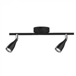 V-TAC Mennyezeti LED fekete lámpatest 2x4, 5W meleg fehér (15938)