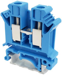 Tracon Nullavezető ipari sorozatkapocs, csavaros, sínre, kék 0, 5-10mm2, 800VAC, 76A (TSKA10-K)