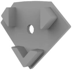 Isoled Csempeprofil fúrt végfedél ISO113817-es profilhoz (ISO114956)