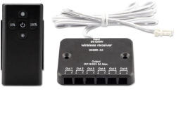 Isoled LED PWM Dimmer, MiniAMP csatlakozóval fali tartós érintős távirányítóval 12-24V DC 5A (ISO114539)