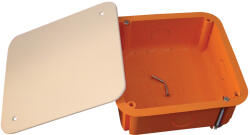 Tracon Gipszkarton doboz, sima, fedéllel, narancssárga 100×100×45mm (GD100) - vilagitasok