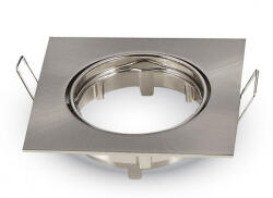 V-TAC Beépíthető olcsó négyzet alakú spot lámpatest Mattkróm (12757)