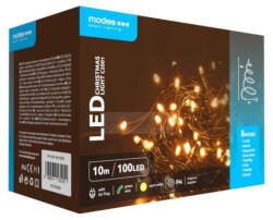 Modee LED karácsonyi fűzér 100LED/10m kültéri fehér-fényű 2500K IP44 Modee (EPINML-C2001)