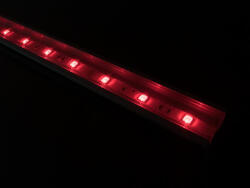 Alu-LED Alumínium profil Led szalaghoz Recessed-3, átlátszó búrával (14464)