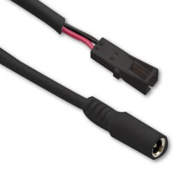 Isoled Adaptercsatlakozó kábel 10cm anya-DC MiniAMP csatlakozóval 2 eres fekete 3A (ISO114651)