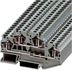 Tracon Emeletes ipari sorozatkapocs, rugós, sínre, kék 0, 2-4mm2, 500VAC, 32A (TSKB4-EK)