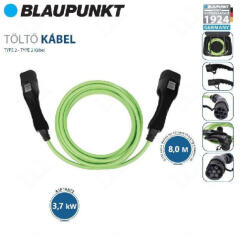 Blaupunkt töltőkábel 1 fázis elektromos autóhoz 3, 7kW 8 m T2-T2 (A1P16AT2)
