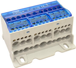 Tracon Fővezetéki leágazó sorkapocs nyitható fedéllel 4×35(25)mm2 / 3×5×10, 3×2×25 / 4×16, 6×25mm2 (FLSO35-4P)