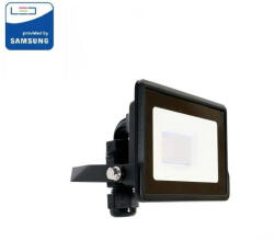V-TAC PRO LED reflektor 5500-6500K Fekete 10W (29480)