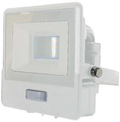 V-TAC Mozgásérzékelős PRO LED reflektor, fehér (10W/100°) hideg fehér, Samsung Chip - vízmentes kötődobozzal (29618)