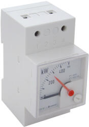 TRACON Sínre pattintható analóg teljesítmény mérő 230V/5A (W45S-230-1)