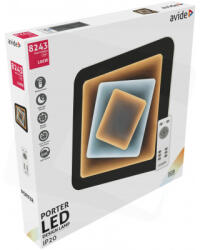 Avide Design Mennyezeti Lámpa Porter 106W(53+53) RF Távirányítóval (ADO3S-POR-2-4G)