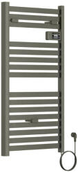  Elektromos design radiátor digitális termosztáttal NERO Italia AF-04DEW - 50 x 96 cm (szürke)