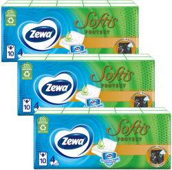 Zewa Softis Protect 4 rétegű Papír zsebkendő 30x9db