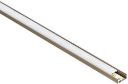 Lumines Barna - Alumínium U profil LED szalagos világításhoz 16x6 mm (Félig átlátszó búrával) (36568)