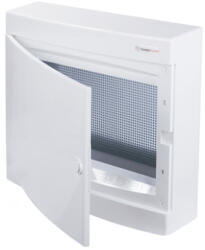 Tehnoplast Falon kívüli elosztódoboz C-MEDIA-IT, fehér, 2 soros, 2x18 modulos, IP40, fehér ajtóval, 850*C izzóh (THP-N2x18CW-IT)