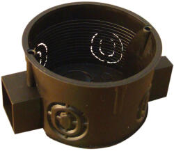Tracon Perforált szerelvénydoboz süllyesztett, sorolható, fekete 64×15×40mm (D60S) - vilagitasok