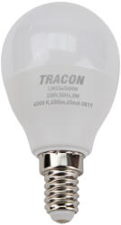 TRACON Gömb burájú LED fényforrás SAMSUNG chippel E14, 8W, 4000K (LMGS458NW)