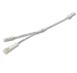 Isoled Hosszabbító elosztókábel 100cm 1 anya 2 apa MiniAMP csatlakozóval 2 eres fehér 4A (ISO113797)